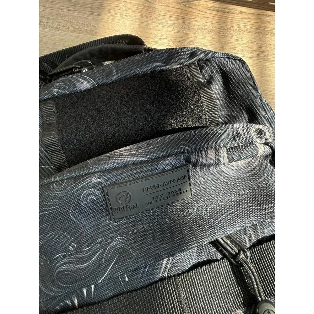 Wolfpak 9L Sling Bag Black Grey Pattern Tactical Gym Everyday Carry Bag
